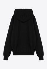 Rick Owens DRKSHDW Zip-Up Hooded Sweatshirt Black DU02D2276F/P_DARKS-09