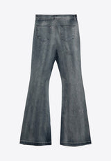 Rick Owens DRKSHDW Flared-Leg Basic Jeans Blue DU02D2365SKY/P_DARKS-46