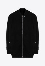 Rick Owens DRKSHDW Over Jumbo Flight Bomber Jacket Black DU02D2776MO/P_DARKS-09