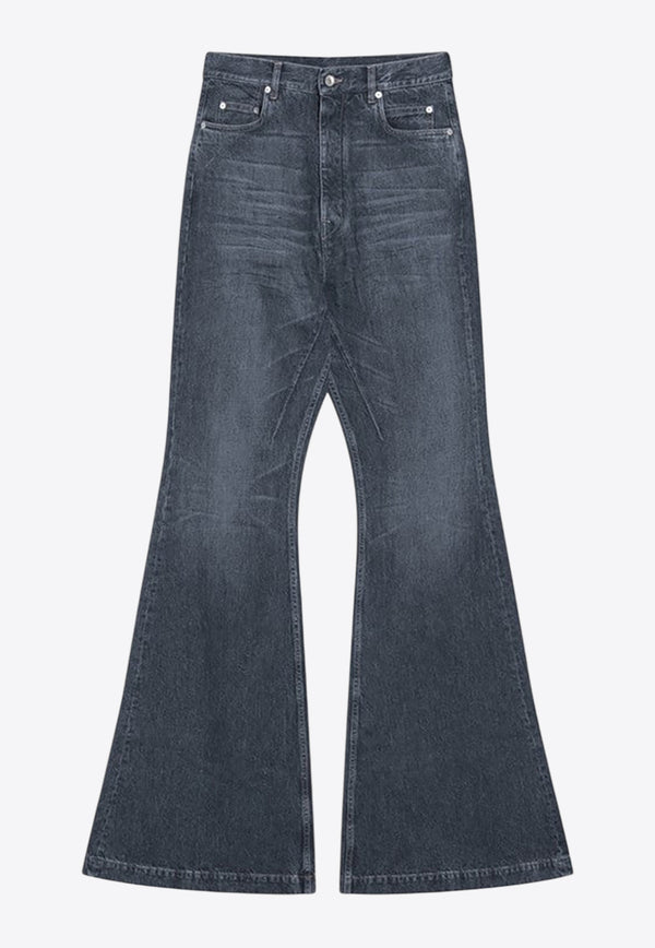 Rick Owens DRKSHDW Faded Flared Jeans Gray DU02E7365DGY/R_DARKS-58