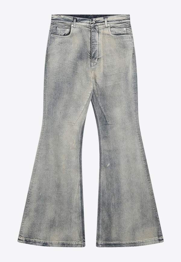 Rick Owens DRKSHDW Flared Vintage Jeans Pearl DU02E7365DMP/R_DARKS-38