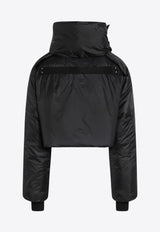 Rick Owens DRKSHDW Stand-Collar Cropped Puffer Jacket Black DU02E7777NP/R_DARKS-09