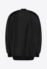 Rick Owens DRKSHDW Zip-Up Oversized Bomber Jacket Black DU02E7789NCV/R_DARKS-09