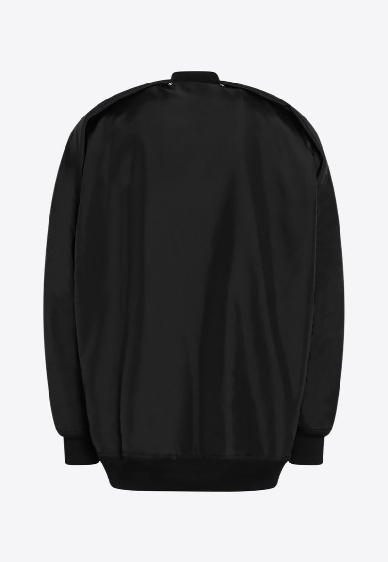 Rick Owens DRKSHDW Zip-Up Oversized Bomber Jacket Black DU02E7789NCV/R_DARKS-09