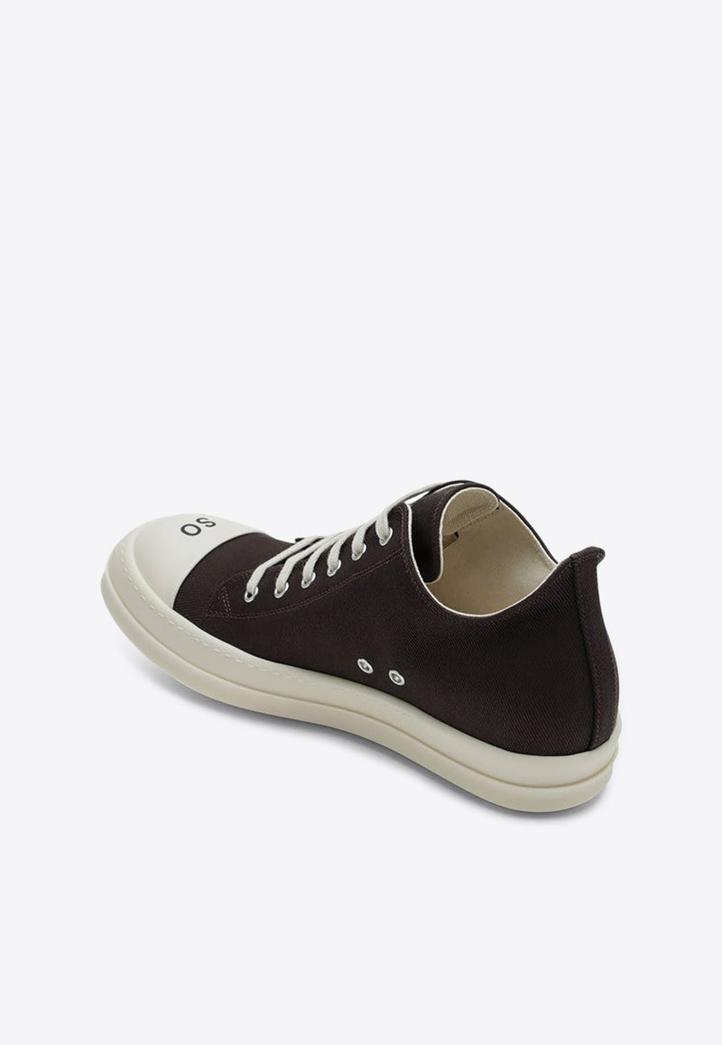 Rick Owens DRKSHDW Canvas  Low-Top Sneakers Gray DU02E7802DOEP5/R_DARKS-78911