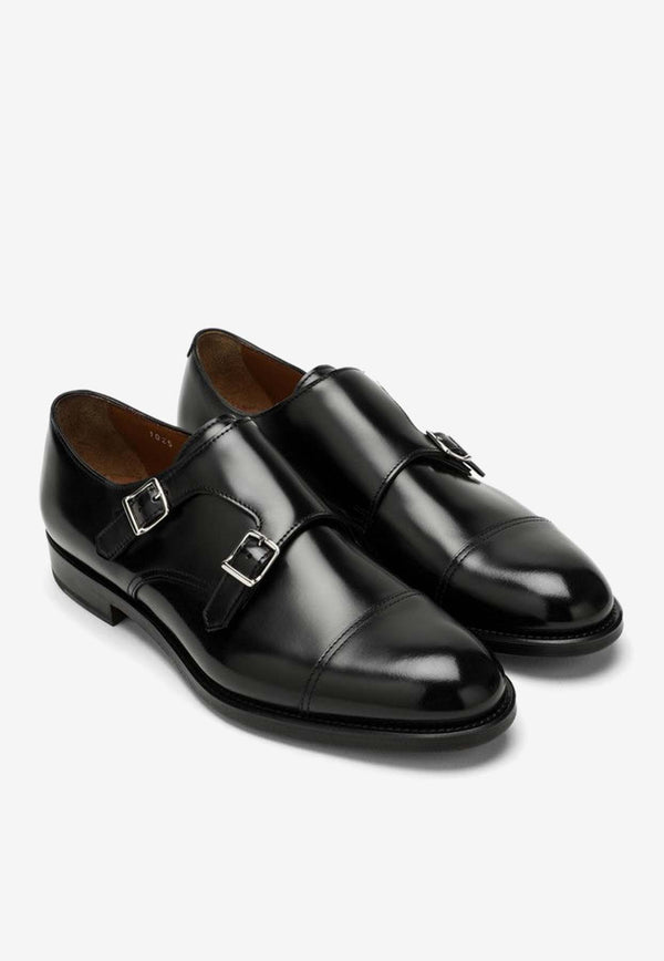 Doucal's Leather Monk Strap Shoes DU1025ORVIUF007/O_DOUCA-NN00 Black