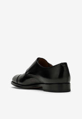 Doucal's Leather Monk Strap Shoes DU1025ORVIUF007/O_DOUCA-NN00 Black