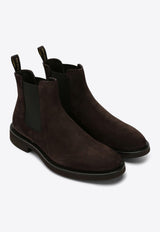 Doucal's Suede Ankle Boots Brown DU1343GENOUF009/P_DOUCA-TM23