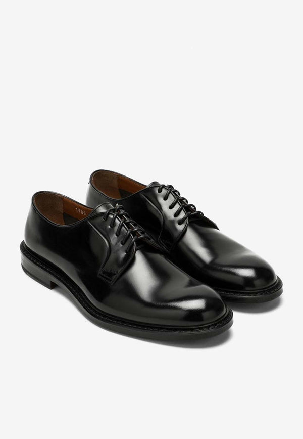 Doucal's Derby Shoes in Smooth Leather Black DU1385PHOEUY007/Q_DOUCA-NN00