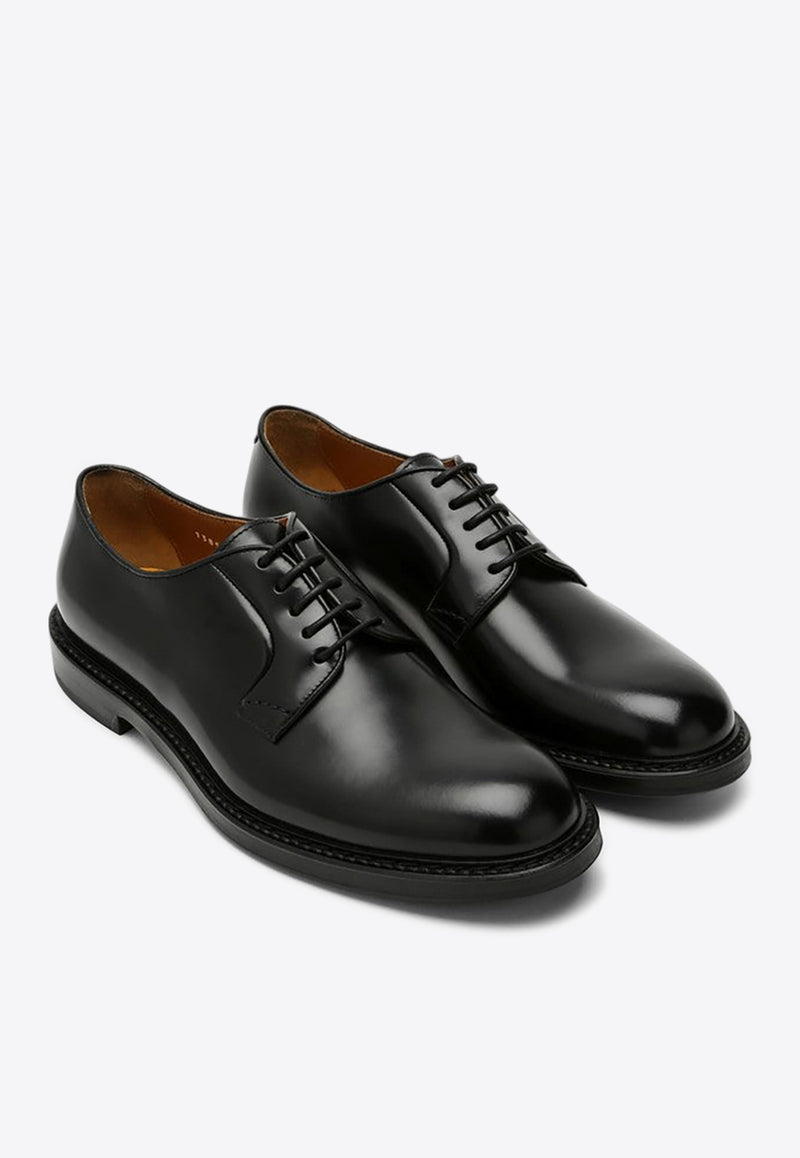 Doucal's Leather Derby Shoes Black DU1385SIEWUF007/P_DOUCA-NN00