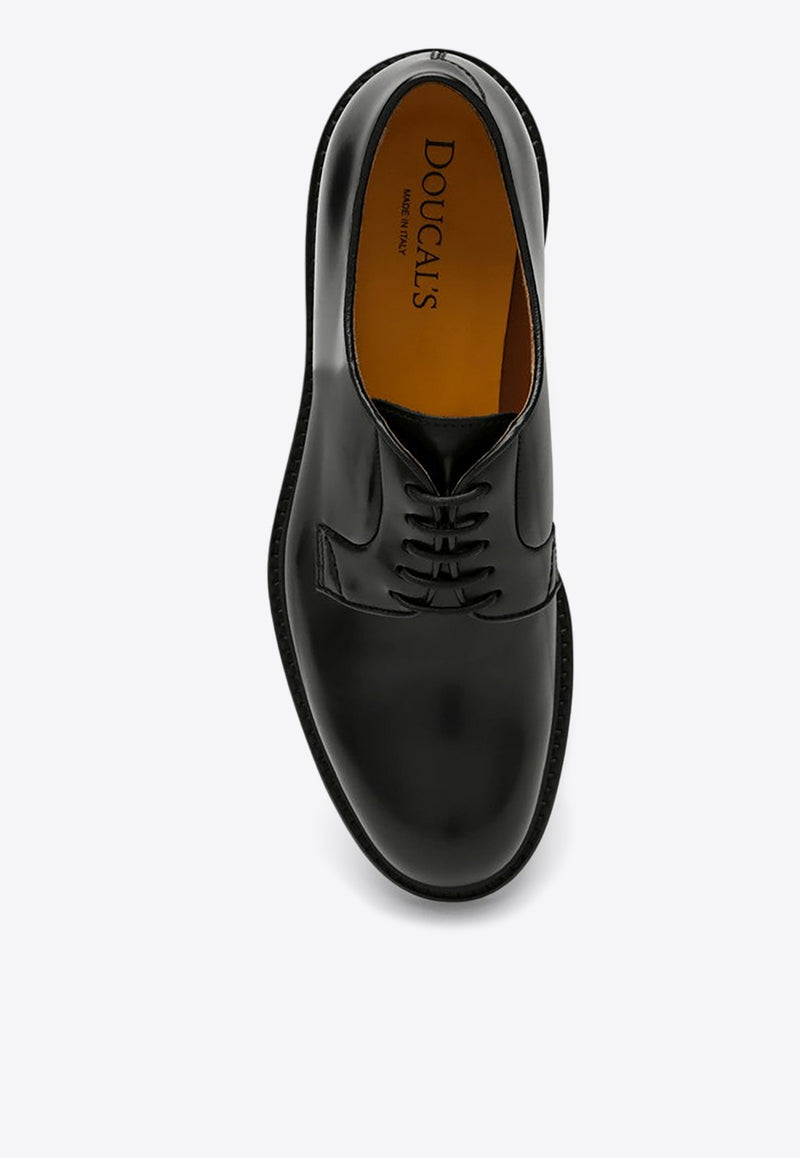 Doucal's Leather Derby Shoes Black DU1385SIEWUF007/P_DOUCA-NN00