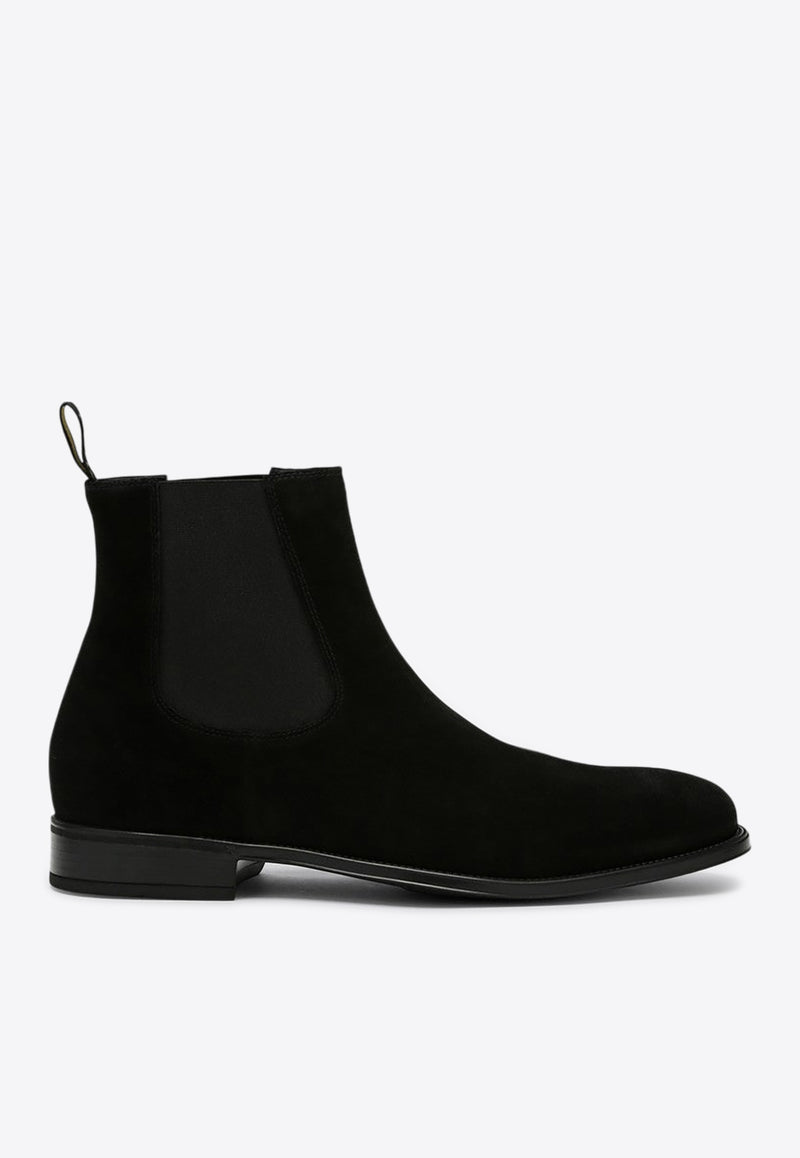 Doucal's Suede Ankle Boots Black DU1763AUGNUF024/P_DOUCA-NN00