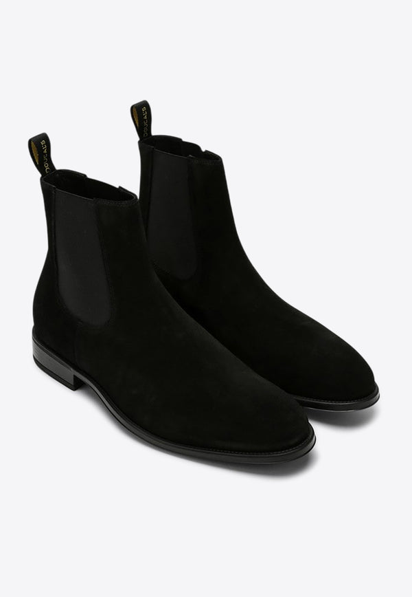 Doucal's Suede Ankle Boots Black DU1763AUGNUF024/P_DOUCA-NN00