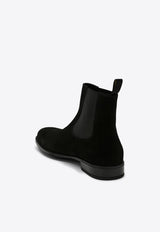 Doucal's Suede Ankle Boots Black DU1763AUGNUF024/P_DOUCA-NN00