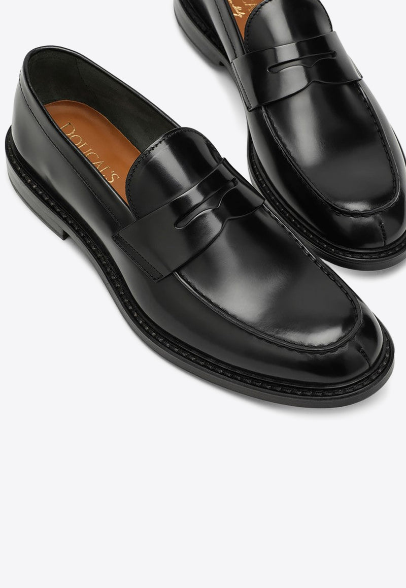 Doucal's Classic Leather Loafer Black DU2405PHOEUY007/O_DOUCA-NN00