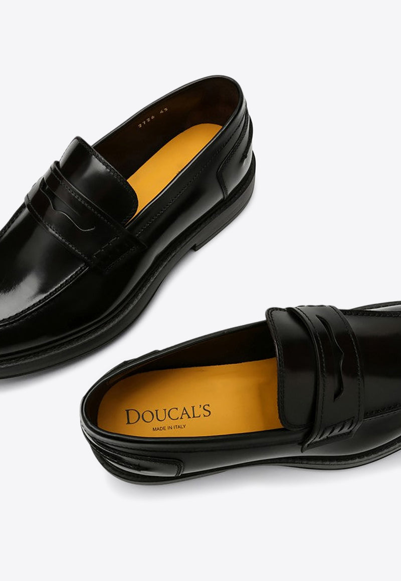 Doucal's Smooth Leather Penny Loafers Brown DU2726BRUXUF007/P_DOUCA-TM02