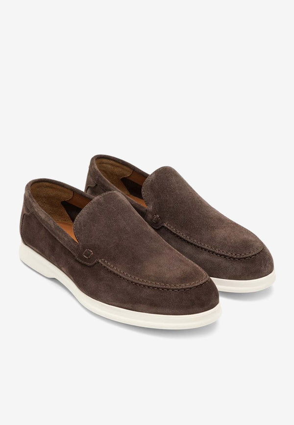 Doucal's Suede Slip-On Loafers DU3267ARTHUY106/O_DOUCA-IM23 Brown