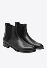 Doucal's Smooth Leather Chelsea Boots  Black DU3480FREDUF159/R_DOUCA-NN00