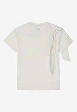 Douuod Kids Girls Bow T-shirt  White DW8A41-AZ2868/Q_DOUD-103