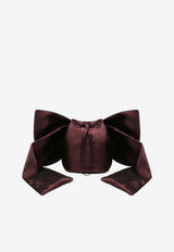 Douuod Kids Girls Adda Satin Bow Bag Brown DX0A08S0207/R_DOUD-419