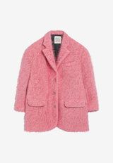 Douuod Kids Girls Olona Wool-Blend Blazer Pink DX2A04-BE0236/R_DOUD-884