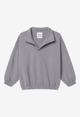 Douuod Kids Girls V-neck Sweatshirt Gray DX4P50-BZ2858/R_DOUD-907