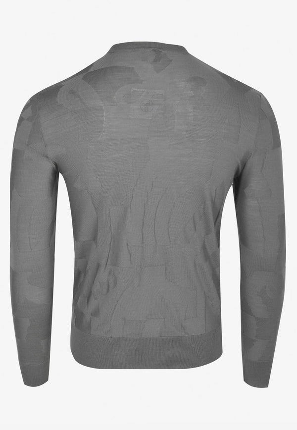 Della Cavalleria Print Wool Sweater