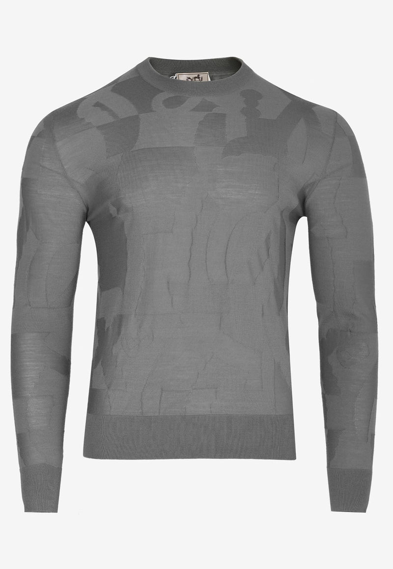 Della Cavalleria Print Wool Sweater