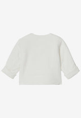 Teddy & Minou Baby Girls Cardigan White E25CN020C0070CO/Q_TEDDY-100