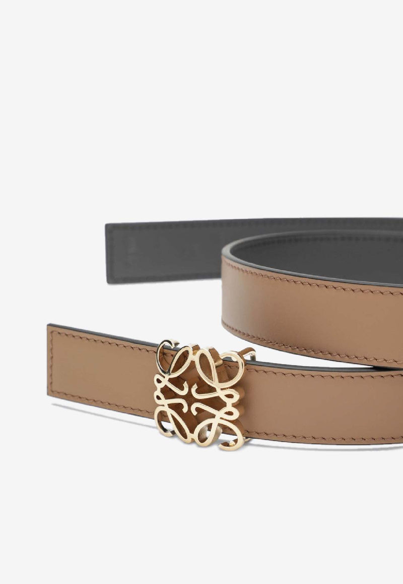 Loewe Reversible Anagram Leather Belt Brown E821Z26X11LE/S_LOEW-7993