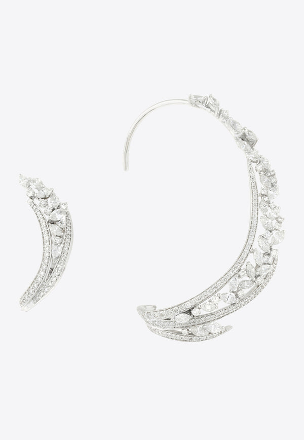 Yeprem Diamond Ear Cuffs in 18-karat White Gold EA1471
