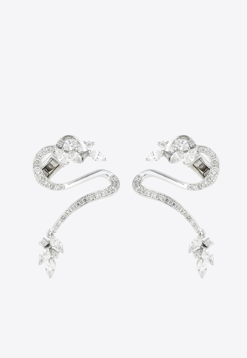 Yeprem Diamond Stud Earrings in 18-karat White Gold EA1493