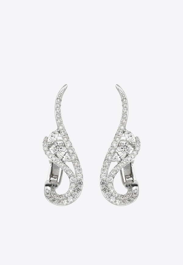 Yeprem Diamond Clip-On Earrings in 18-karat White Gold EA1499