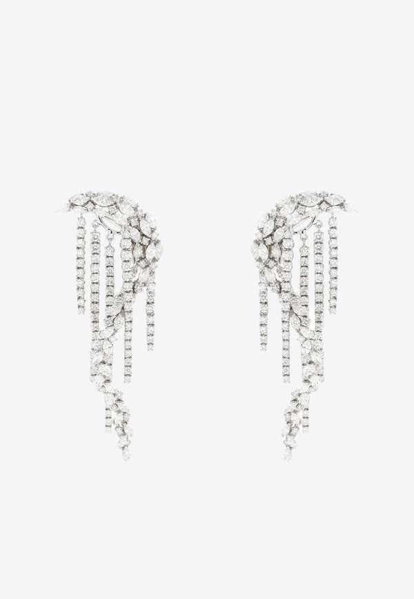 Yeprem Y-Couture Diamond Drop Earrings in 18-karat White Gold EA1868