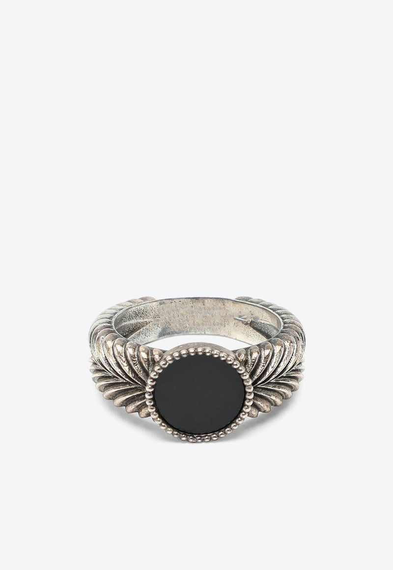 Emanuele Bicocchi Silver Stone Ring EA2MET/1