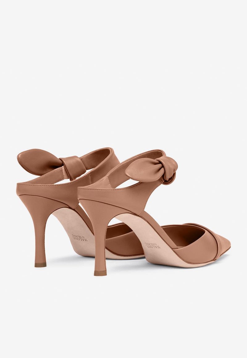 Malone Souliers Eartha 80 Nappa Leather Mules EARTHA 80-2 BLUSH