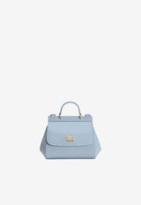 Dolce & Gabbana Kids Girls Sicily Patent Leather Top Handle Bag Light Blue EB0003 A1067 80604