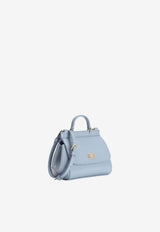 Dolce & Gabbana Kids Girls Sicily Patent Leather Top Handle Bag Light Blue EB0003 A1067 80604