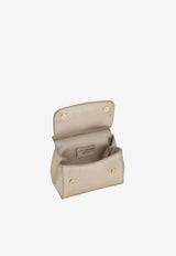 Dolce & Gabbana Kids Girls Sicily Rhinestone Embellished Top Handle Bag Gold EB0003 A3G25 8C902