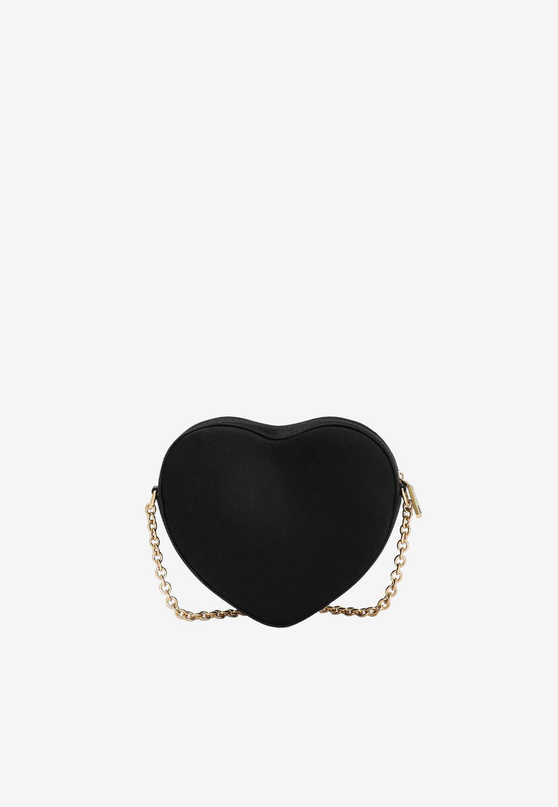 Dolce & Gabbana Kids Girls DG Girlie Heart Crossbody Bag Black EB0260 AB002 80999
