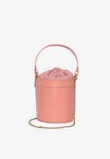 Dolce & Gabbana Kids Girls DG Logo Leather Bucket Bag Pink EB0266 A1065 88438