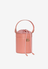 Dolce & Gabbana Kids Girls DG Logo Leather Bucket Bag Pink EB0266 A1065 88438