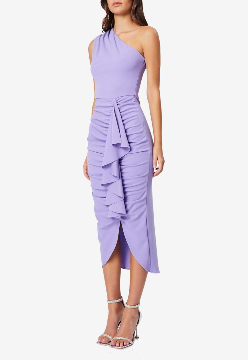 Elliatt Jade One-Shoulder Midi Dress Lilac EB1062438LILAC/LAVENDAR