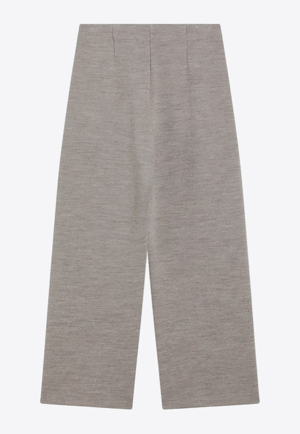 Max Mara Ebrien Wool-Blend Pants Beige EBRIENWO/R_MAXM-003