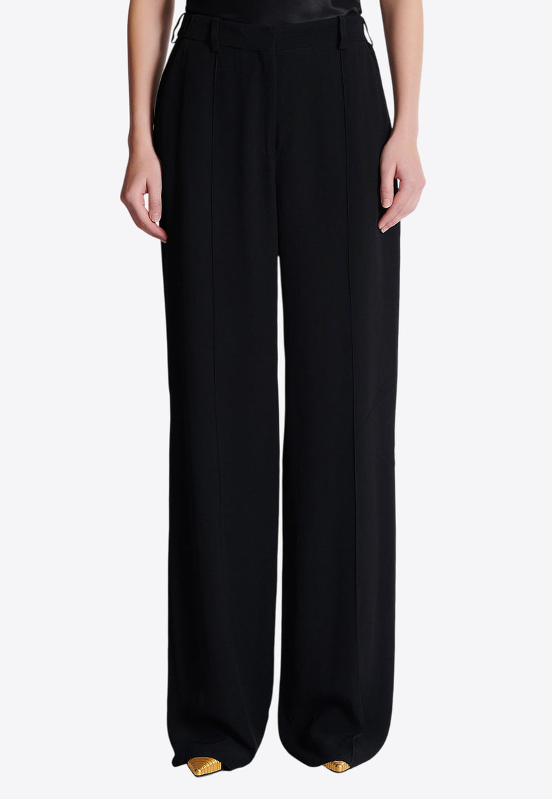 Balmain Tailored Crepe Pants Black EF0PO160VB00_BLACK