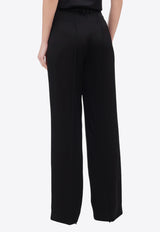 Balmain Tailored Satin Pants Black EF0PO160VB01_BLACK