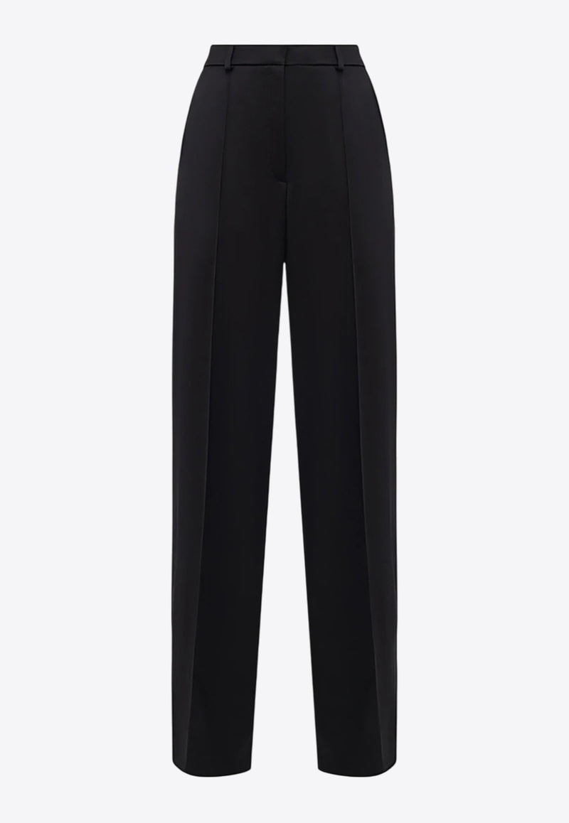Balmain Tailored Satin Pants Black EF0PO160VB01_BLACK