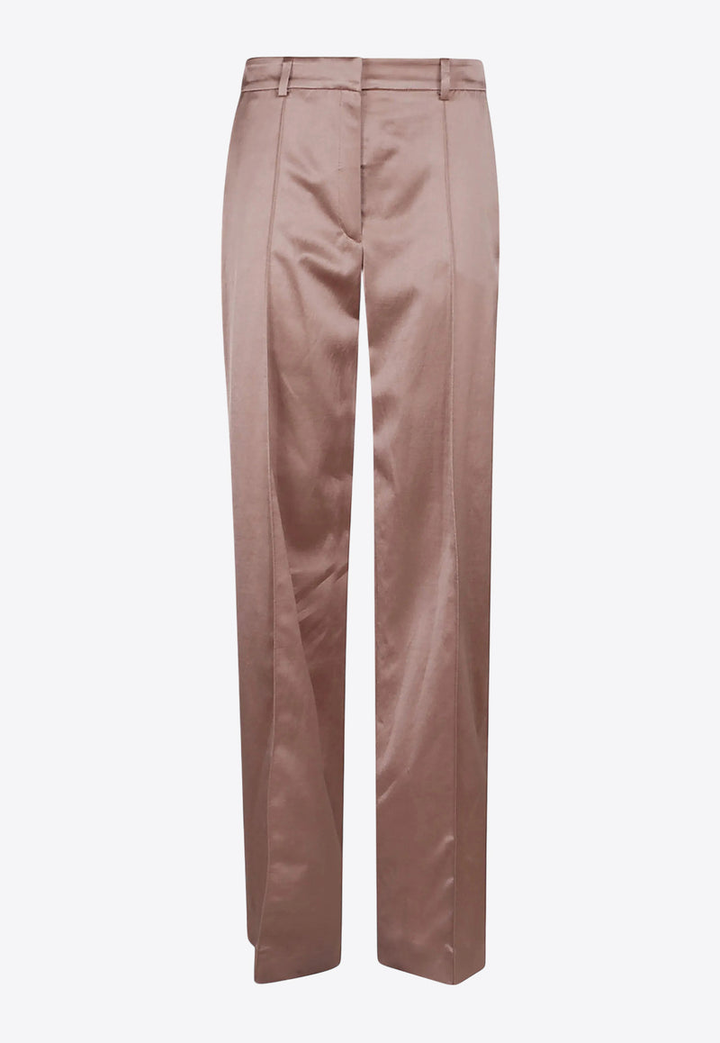 Balmain Tailored Satin Pants Pink EF0PO160VI19_PINK