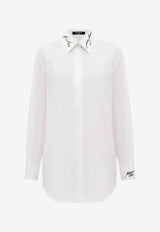Balmain Je t'aime Mon Amour Embroidery Long-Sleeved Shirt White EF1HS415CF43_WHITE