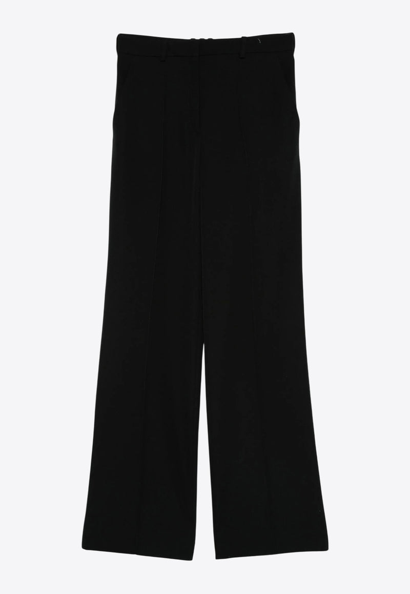 Balmain Tailored Grain De Poudre Wool Pants Black EF1PO162ME54_BLACK